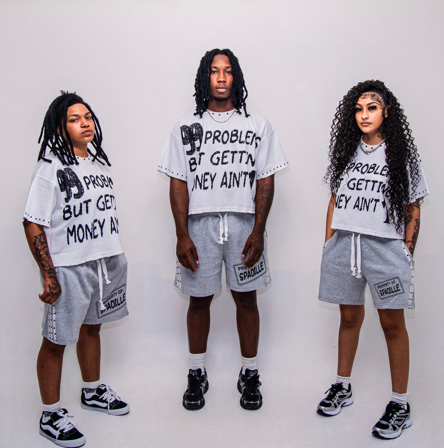 “99 PROBLEMS BUT MONEY AIN’T 1” Printed T-Shirt Shorts Set