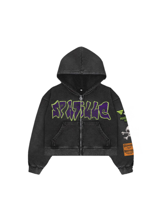 ACID WASHED “HAZARD” HOODIE